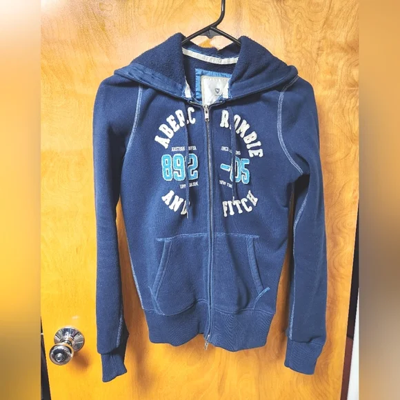 Abercrombie Fitch Tops Abercrombie Fitch Navy Blue Full Zip